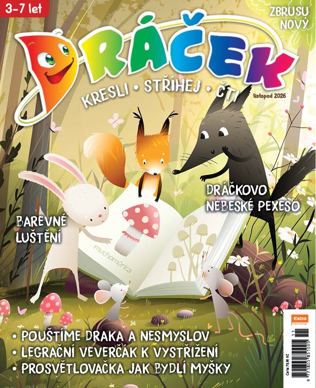 Nové číslo časopisu Dráček s textem od Pohádkové Lídy